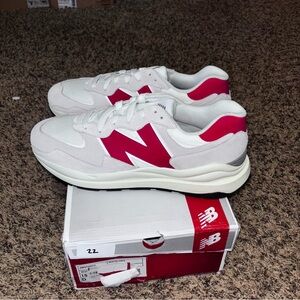 New Balance 57/40 Gray Red XM5740CC Size 15 Men’s Suede Workout Shoe CSU